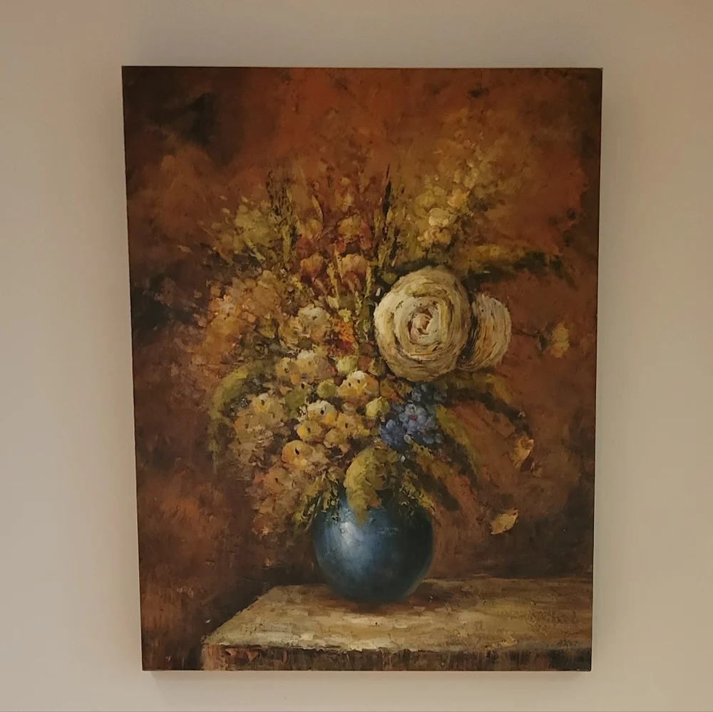 Floral Still Life Oil Painting - Picture 1 of 5
